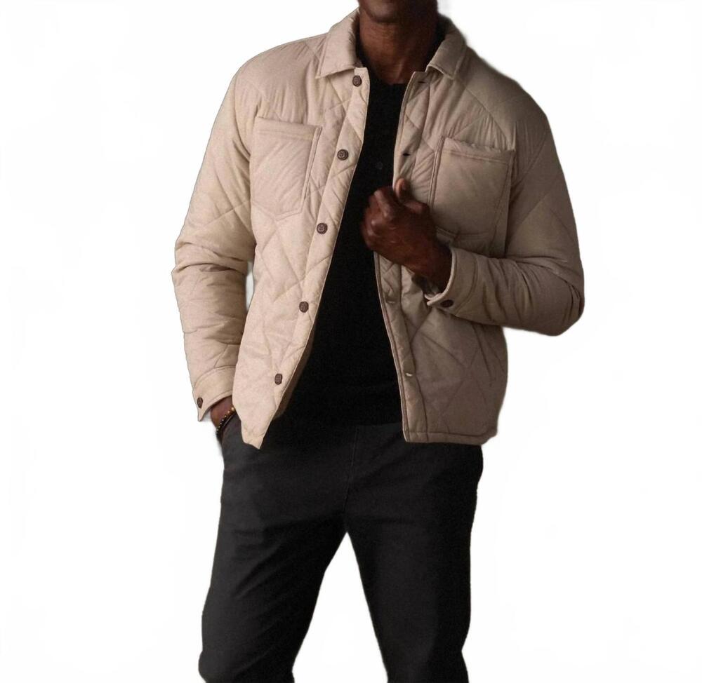NEW THE NORMAL BRAND men's the only jacket in fawn